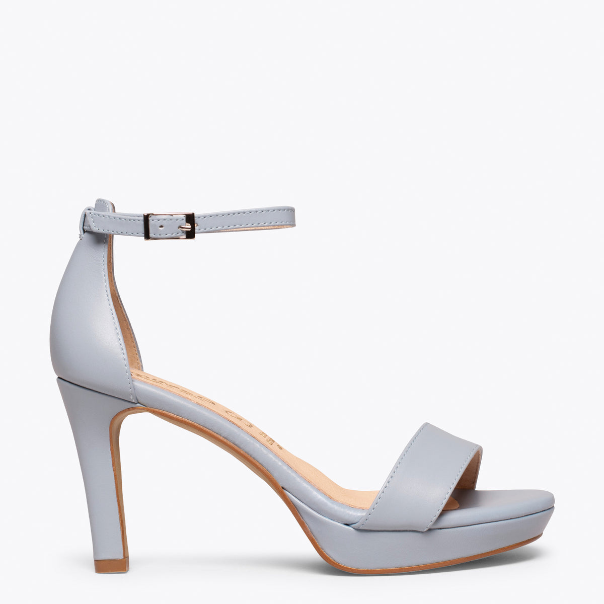 FIESTA - Sandalia con plataforma elegante GRIS AZULADO