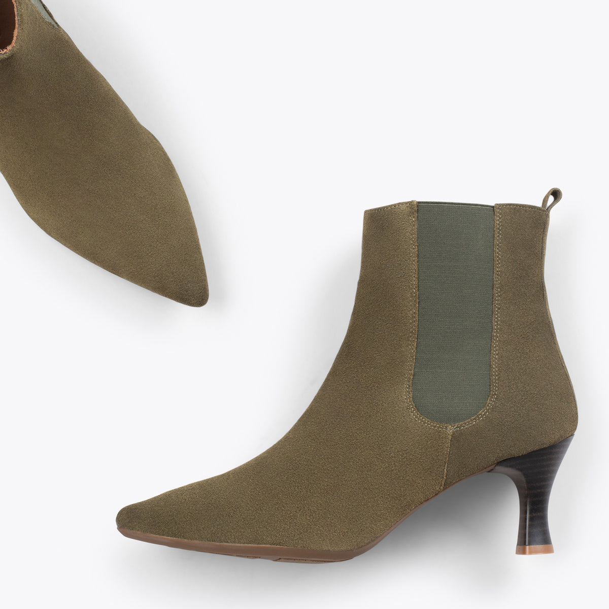 CHIC – Botines chelsea con tacón VERDE