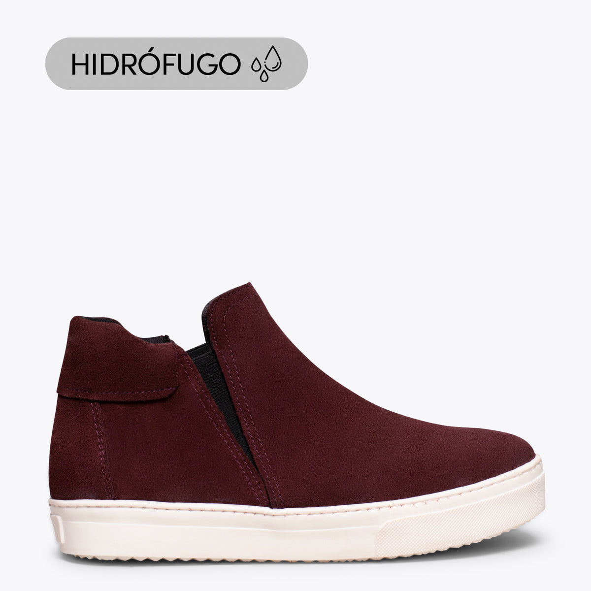 STREET – BURGUNDY water-repellent bootie sneaker