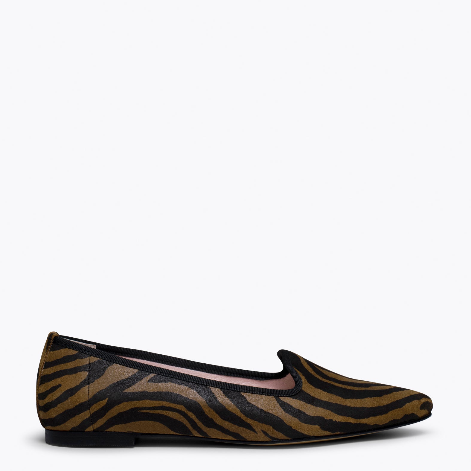 SLIPPER ZEBRA - Slipper Animal Print CUERO ZEBRA - miMaO ®