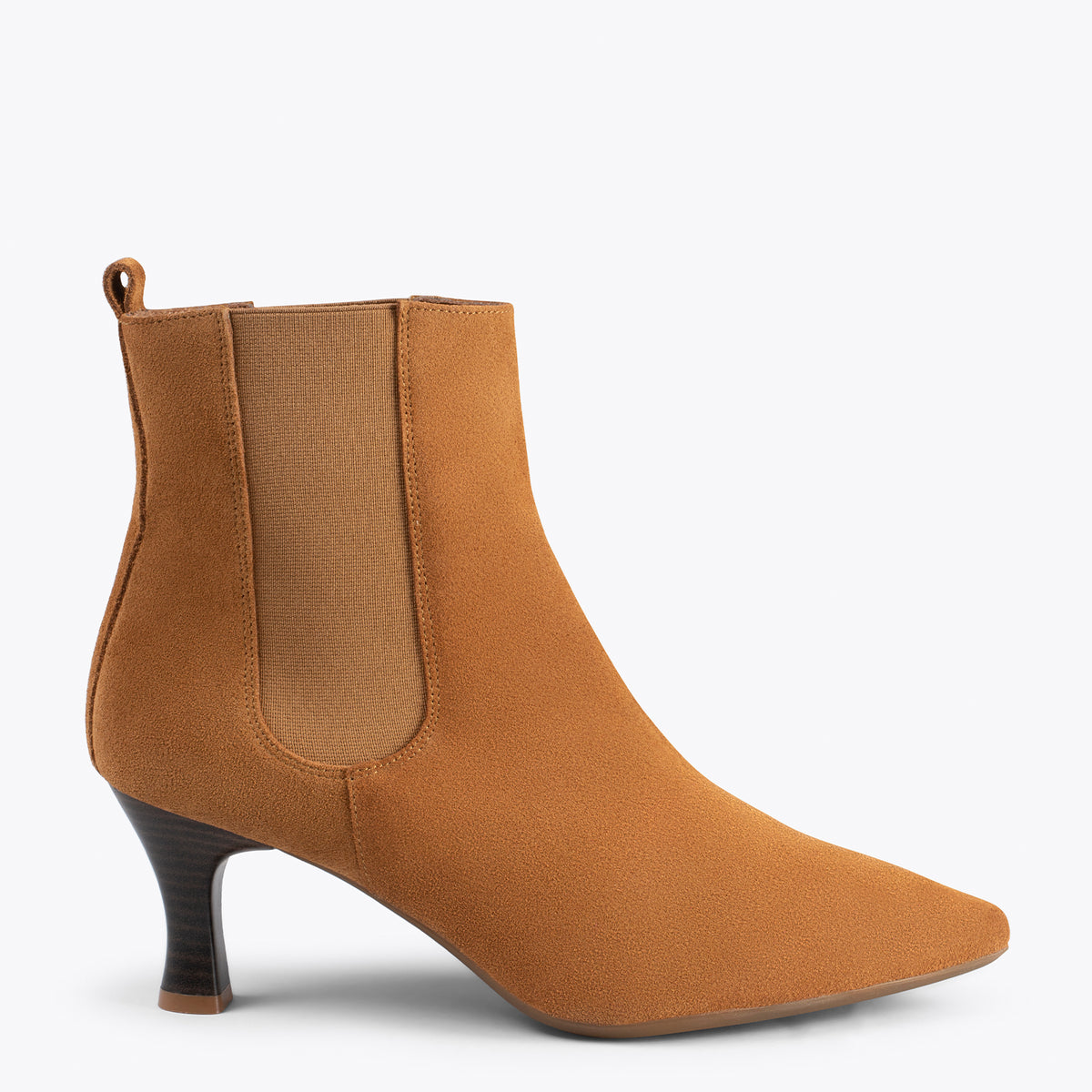 CHIC – Botines chelsea con tacón CAMEL