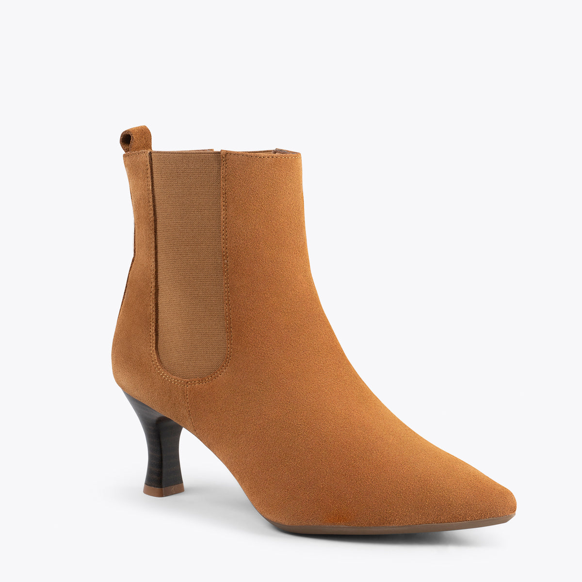 CHIC – Botines chelsea con tacón CAMEL