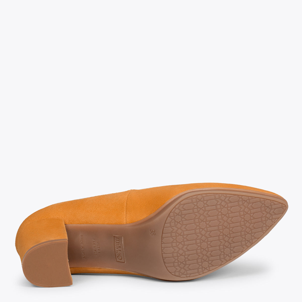URBAN S - Zapatos de tacón medio de ante MARRÓN