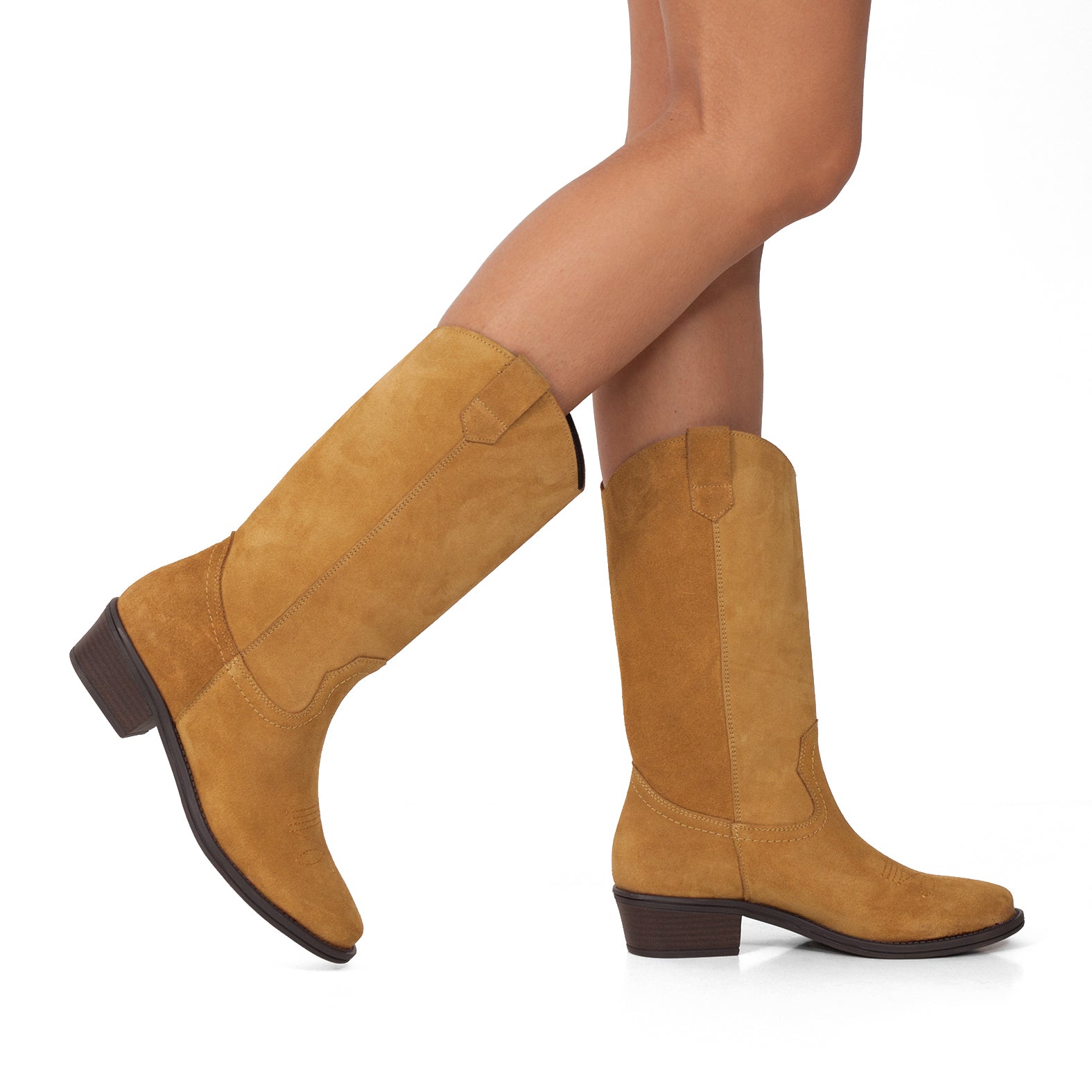 TEXANA Botas cowboy de mujer CAMEL