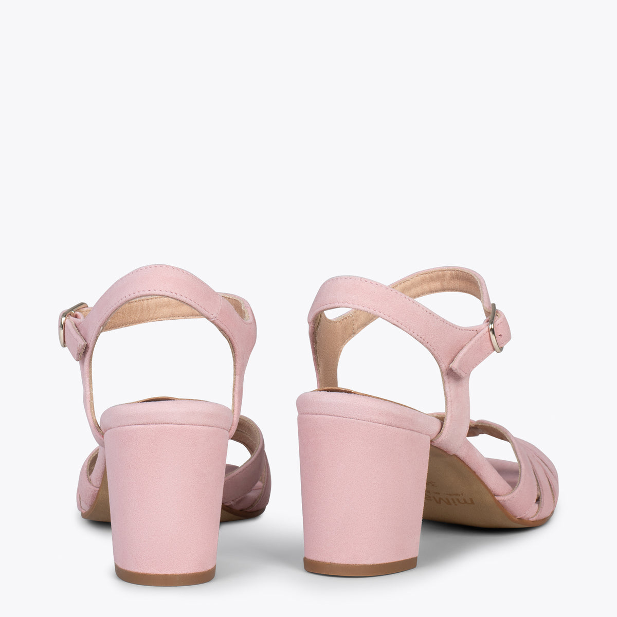 MUSA – Sandalias de tacón ancho ROSA PALO