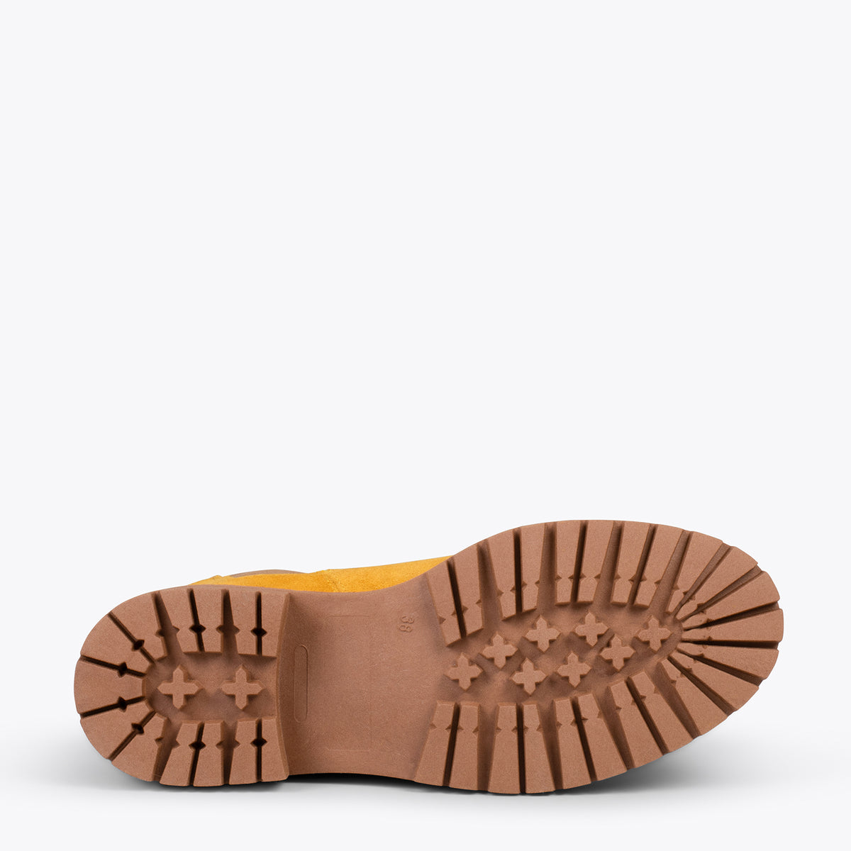 CAMBRIDGE Botines Chelsea MOSTAZA con plataforma track