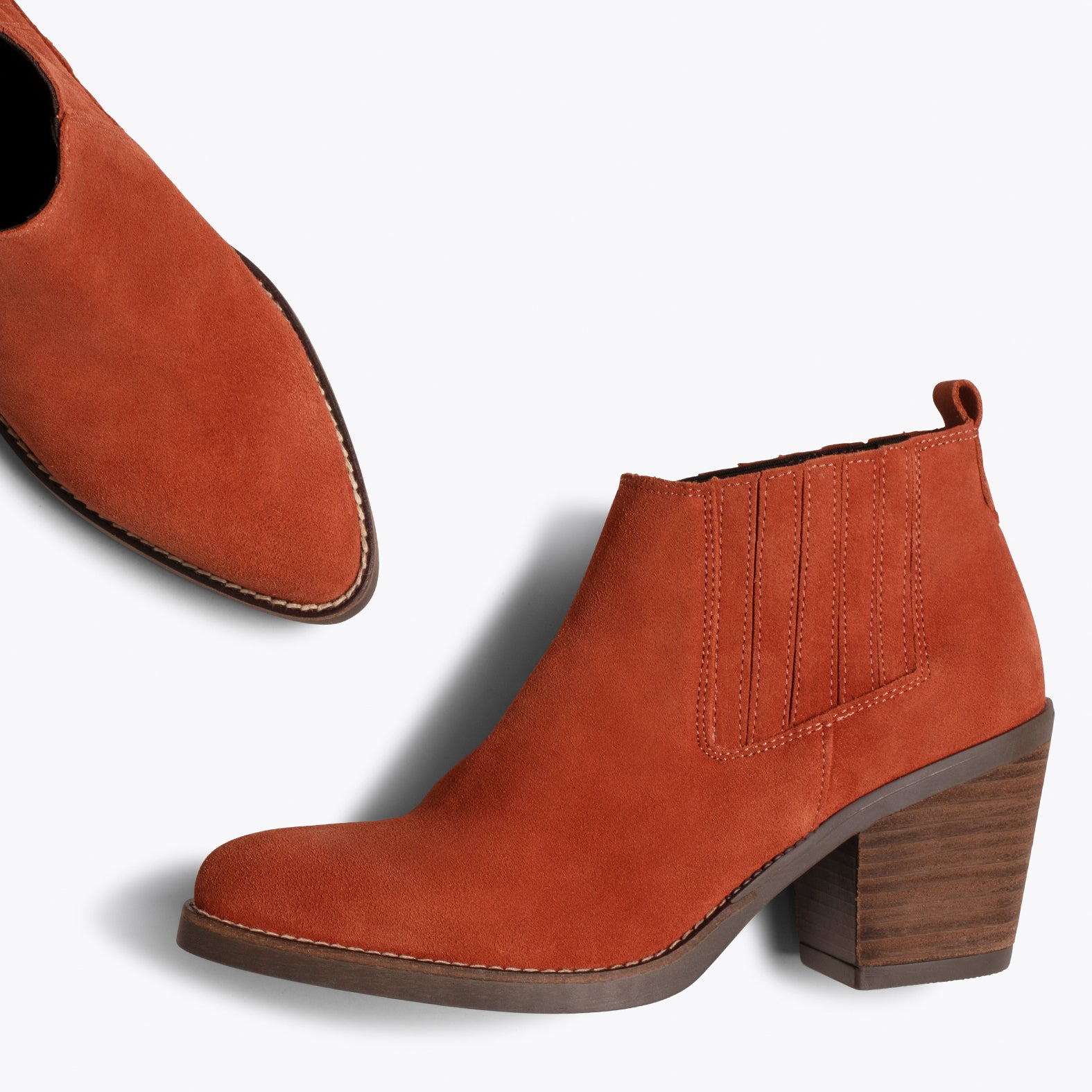 ALABAMA - Botines camperos con elástico TEJA