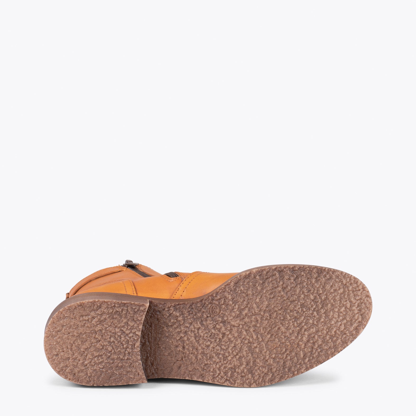 BIKER – Botines bajos con hebilla MARRÓN - miMaO ®