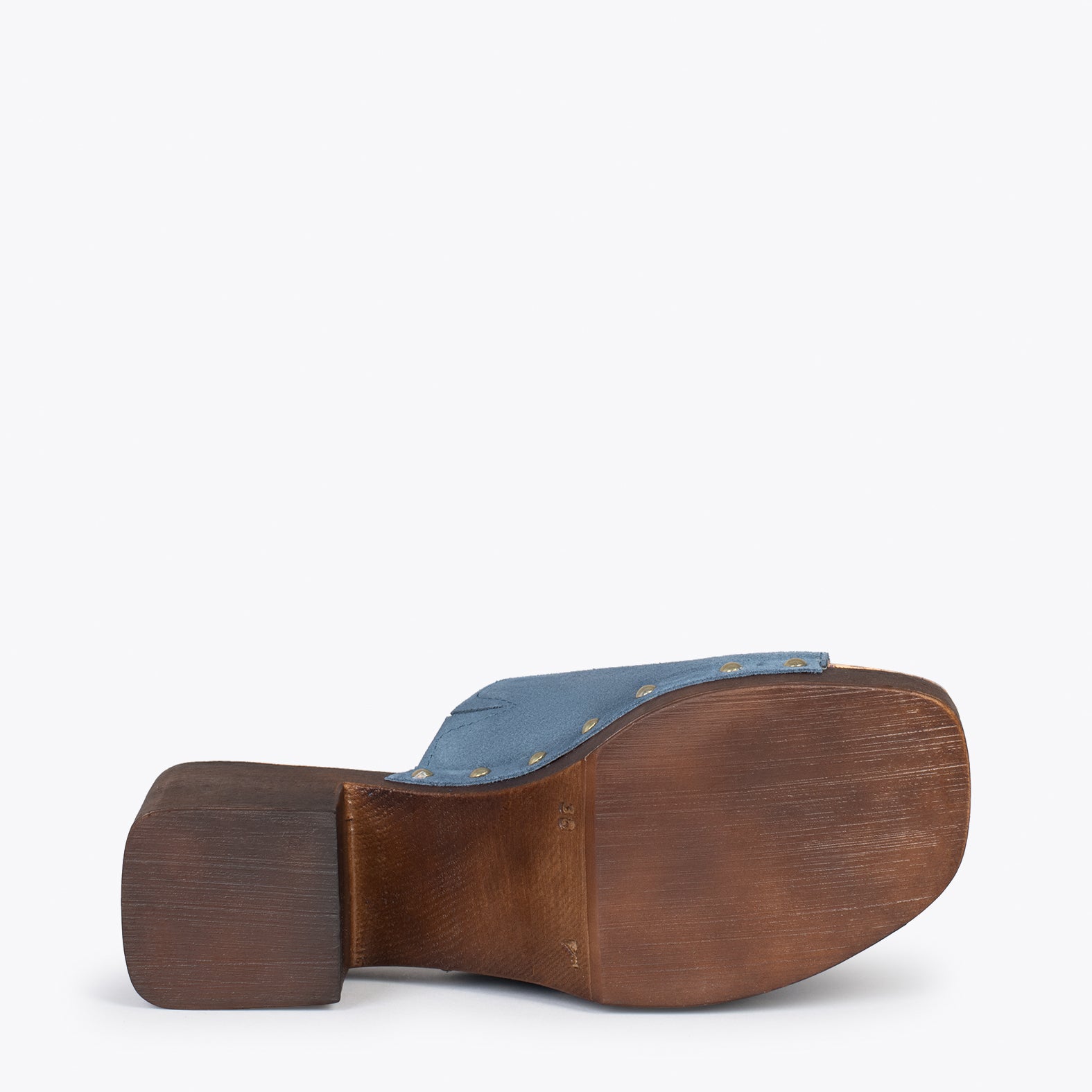 HOLIDAY – Zuecos con tacón y plataforma AZUL