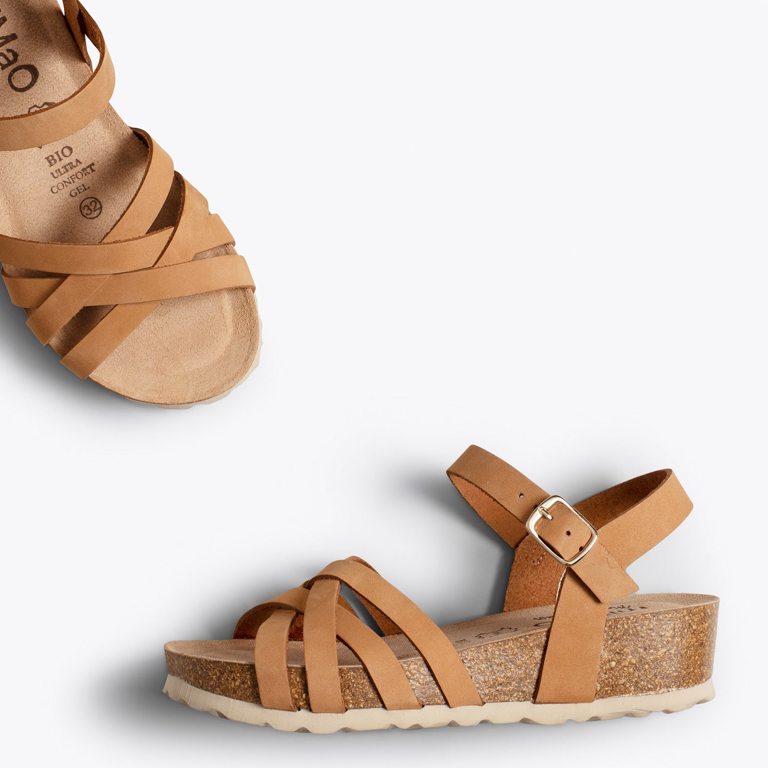 PRINCESA Sandalias para niñas con cuña CAMEL Bio