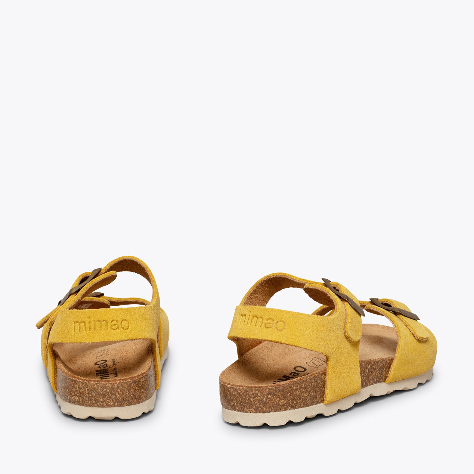 POLO – YELLOW suede bio sandal for kids