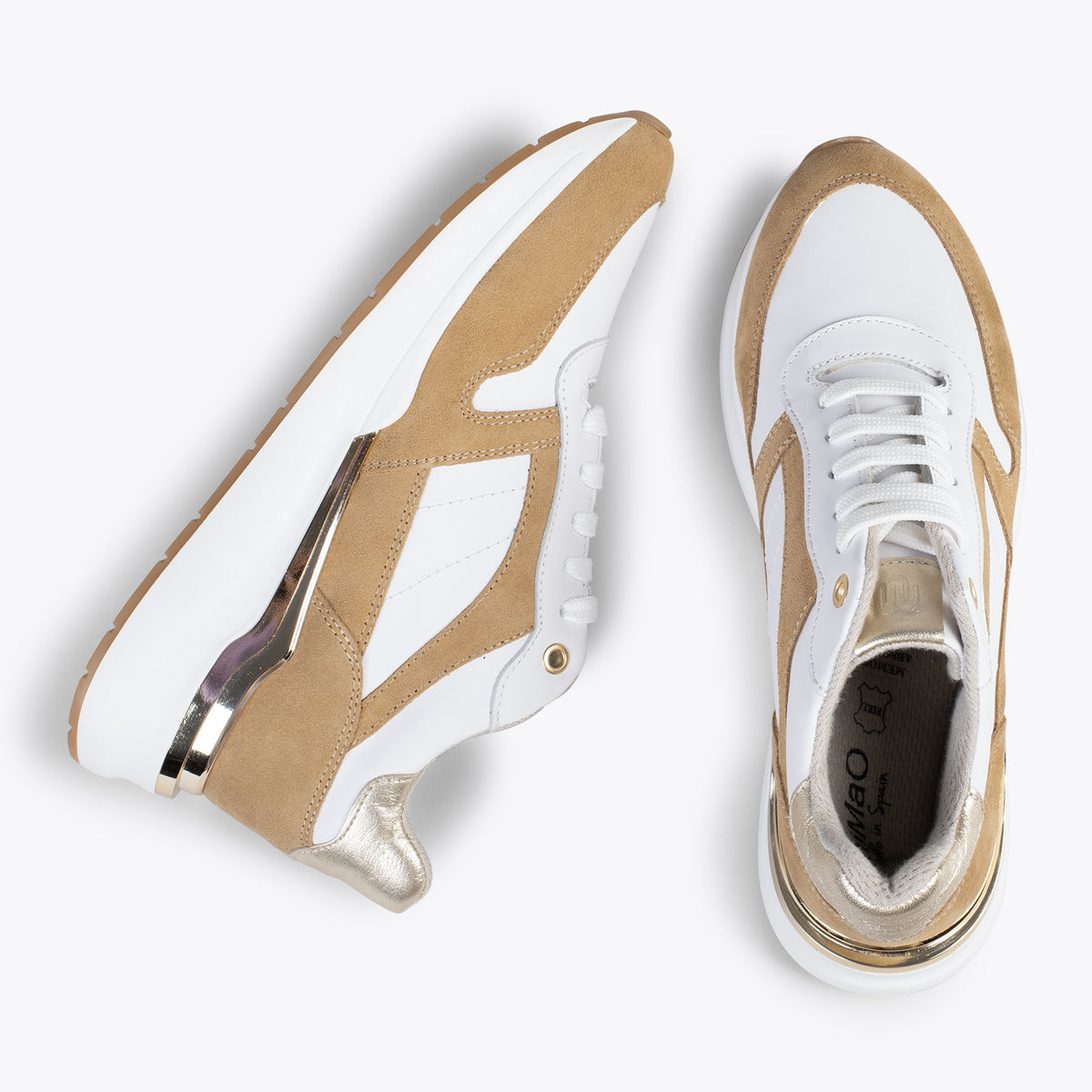 FREEDOM – Zapatillas altas con plantilla extraíble BEIGE