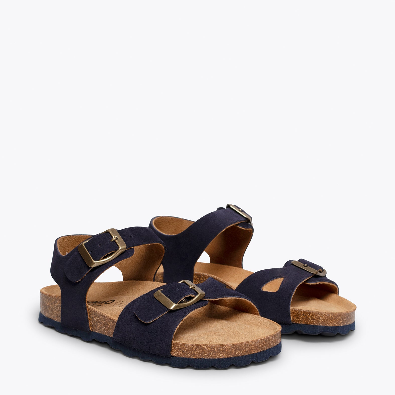 POLO – NAVY suede bio sandal for kids