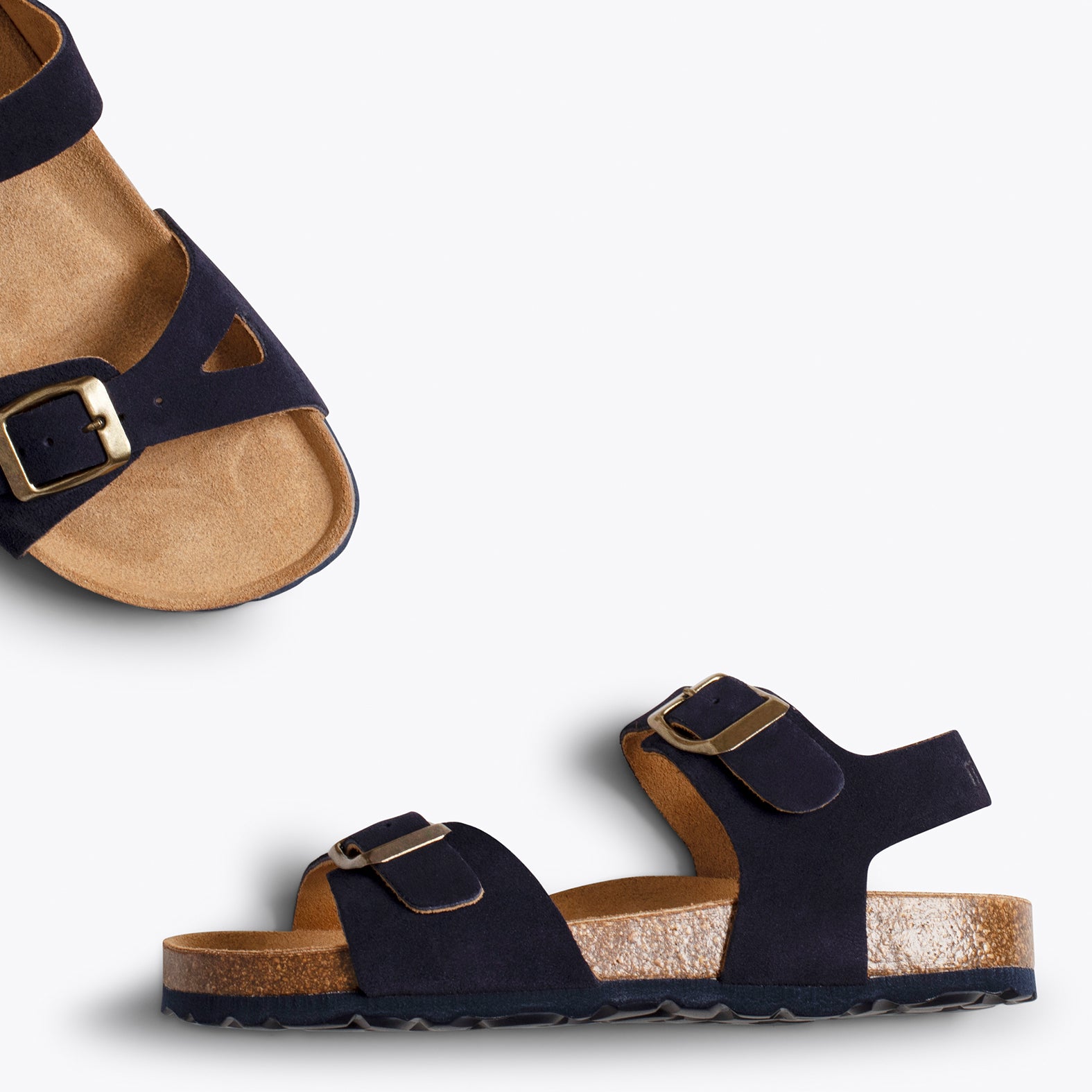 POLO – NAVY suede bio sandal for kids
