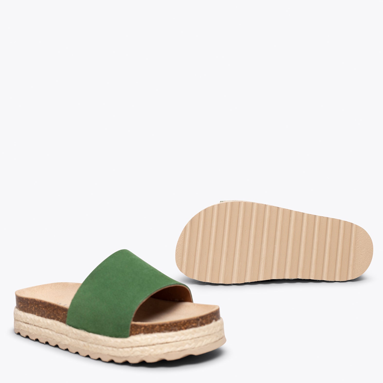 FRESA Sandalias planas de niña VERDES