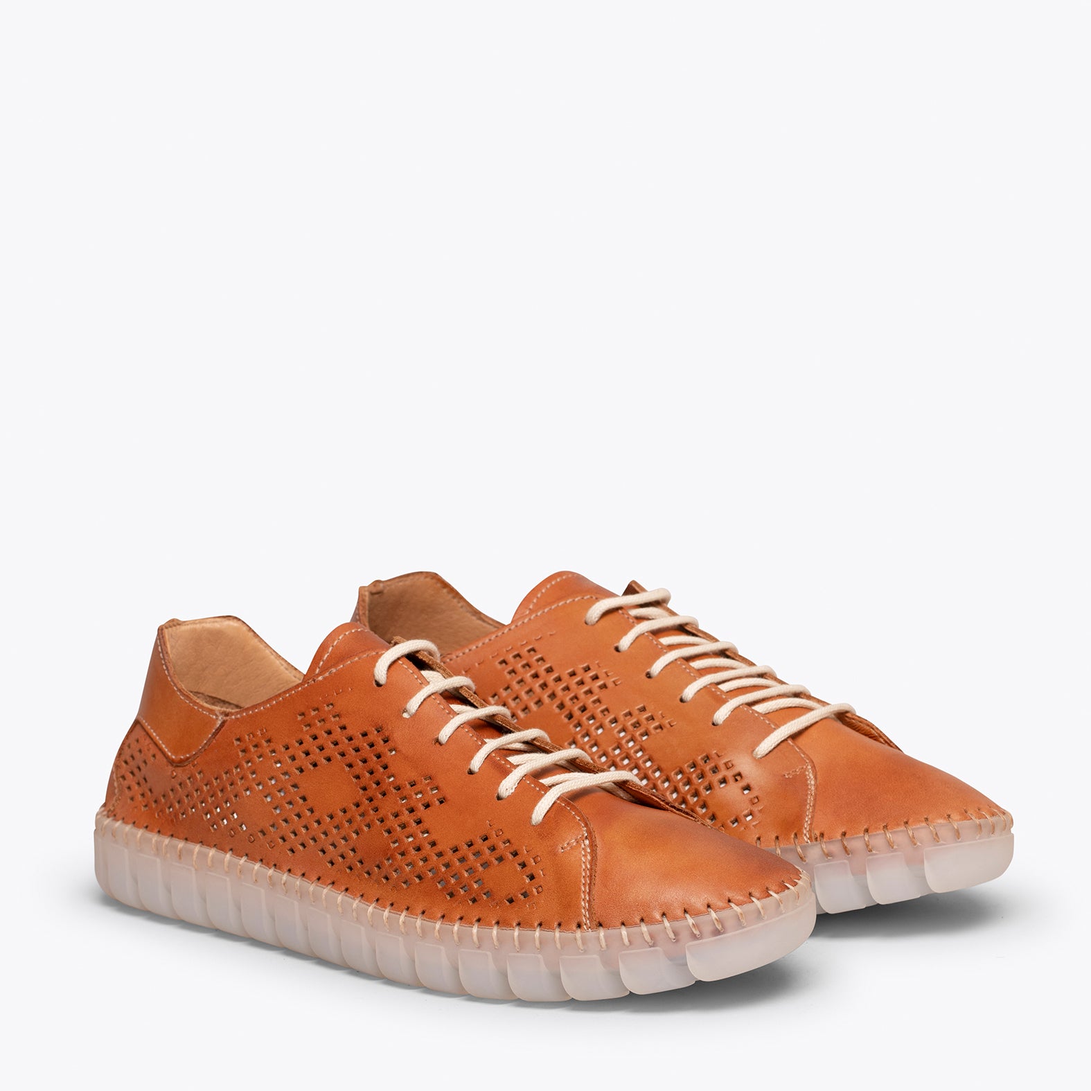 FLEXY Zapatilla CAMEL extra flexible con picado