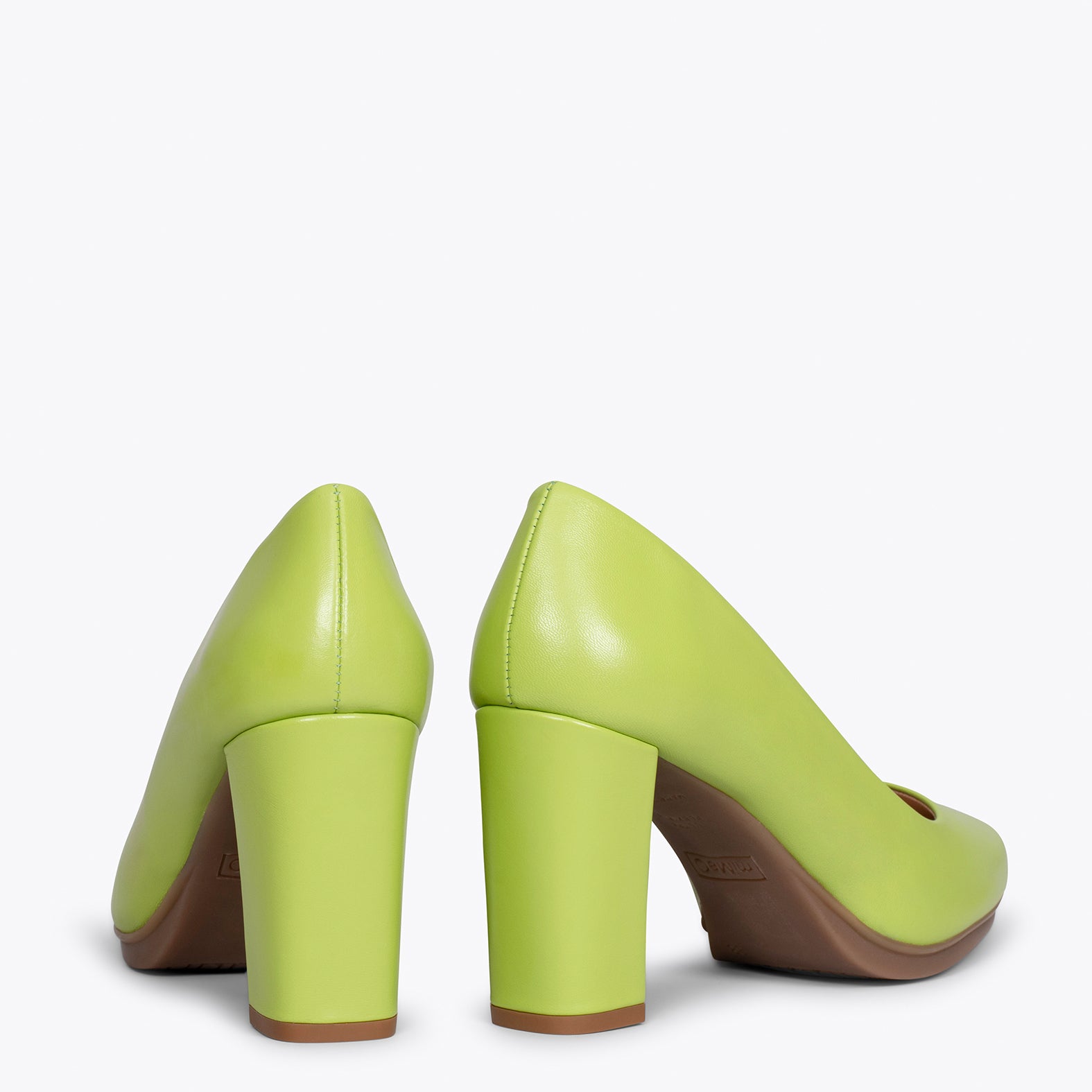 URBAN SALON - Zapatos de tacón alto en napa VERDE PISTACHO