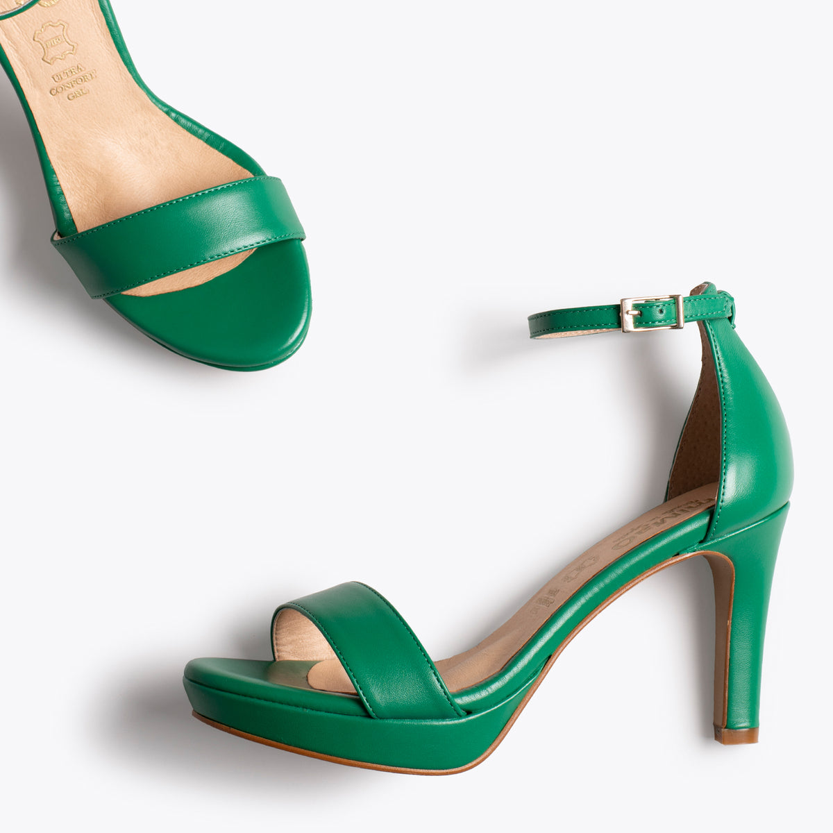FIESTA Sandalia con plataforma elegante VERDE