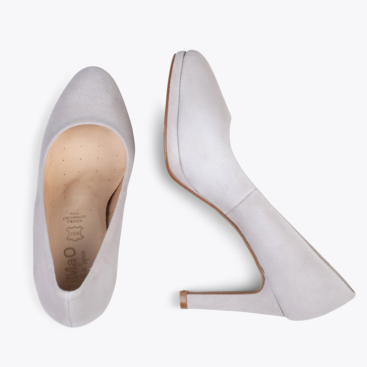 PLATAFORMA - Zapatos de tacón alto y plataforma GRIS