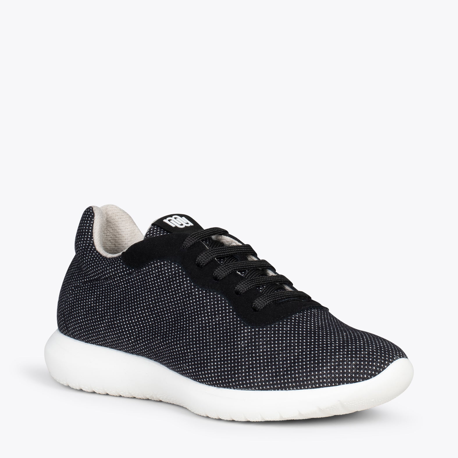 YOGA – Zapatillas deportivas de lana merino NEGRO - miMaO ®