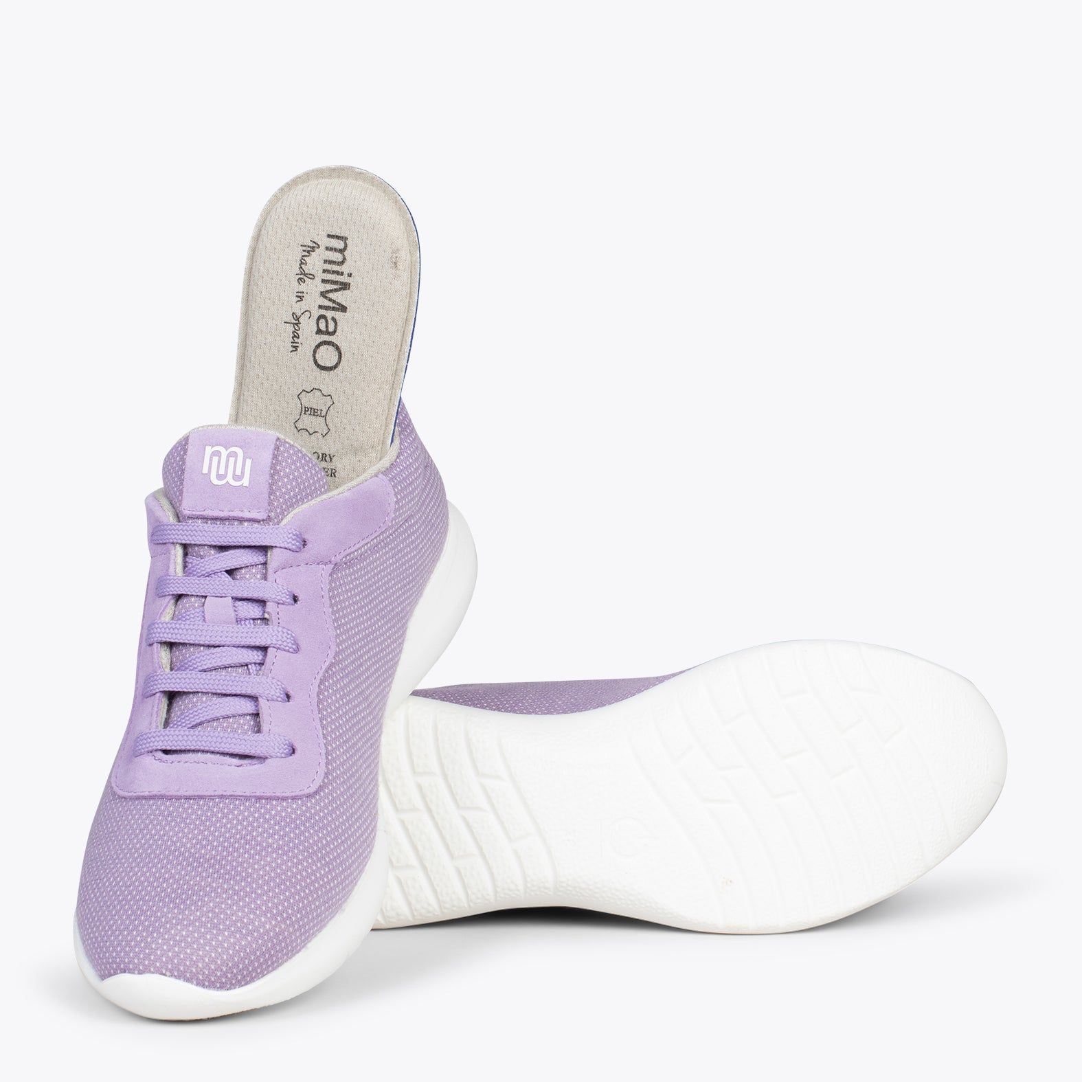 YOGA – Zapatillas deportivas de lana merino LILA - miMaO ®