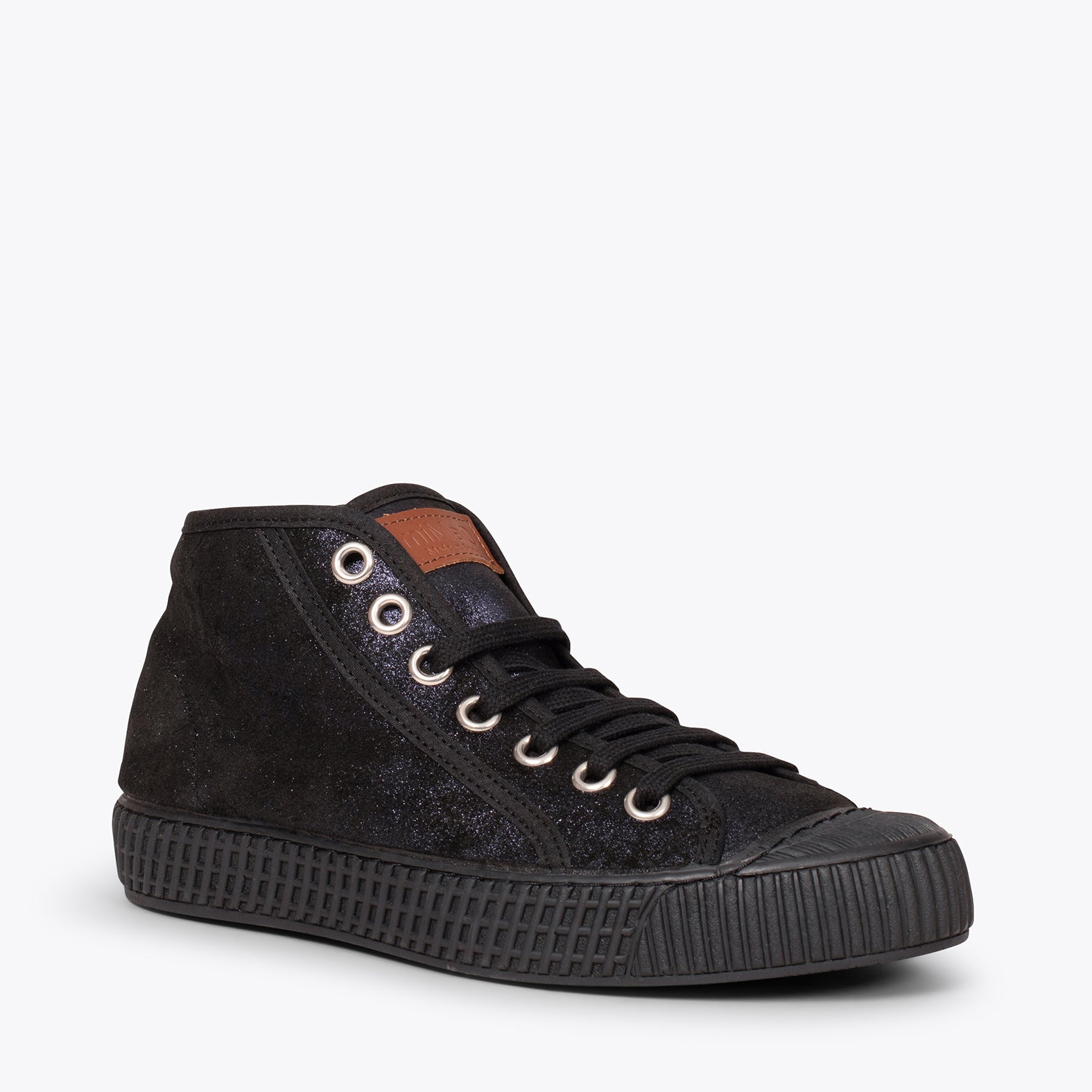 JUMP - Baskets cuir métallisé BLEU pour femme