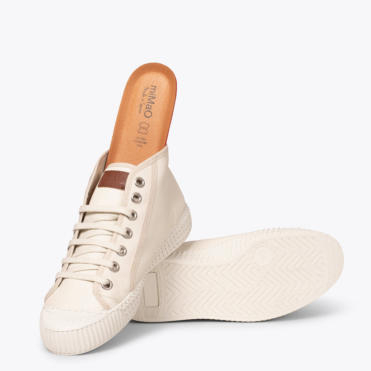 JUMP – WHITE nappa leather sneakers