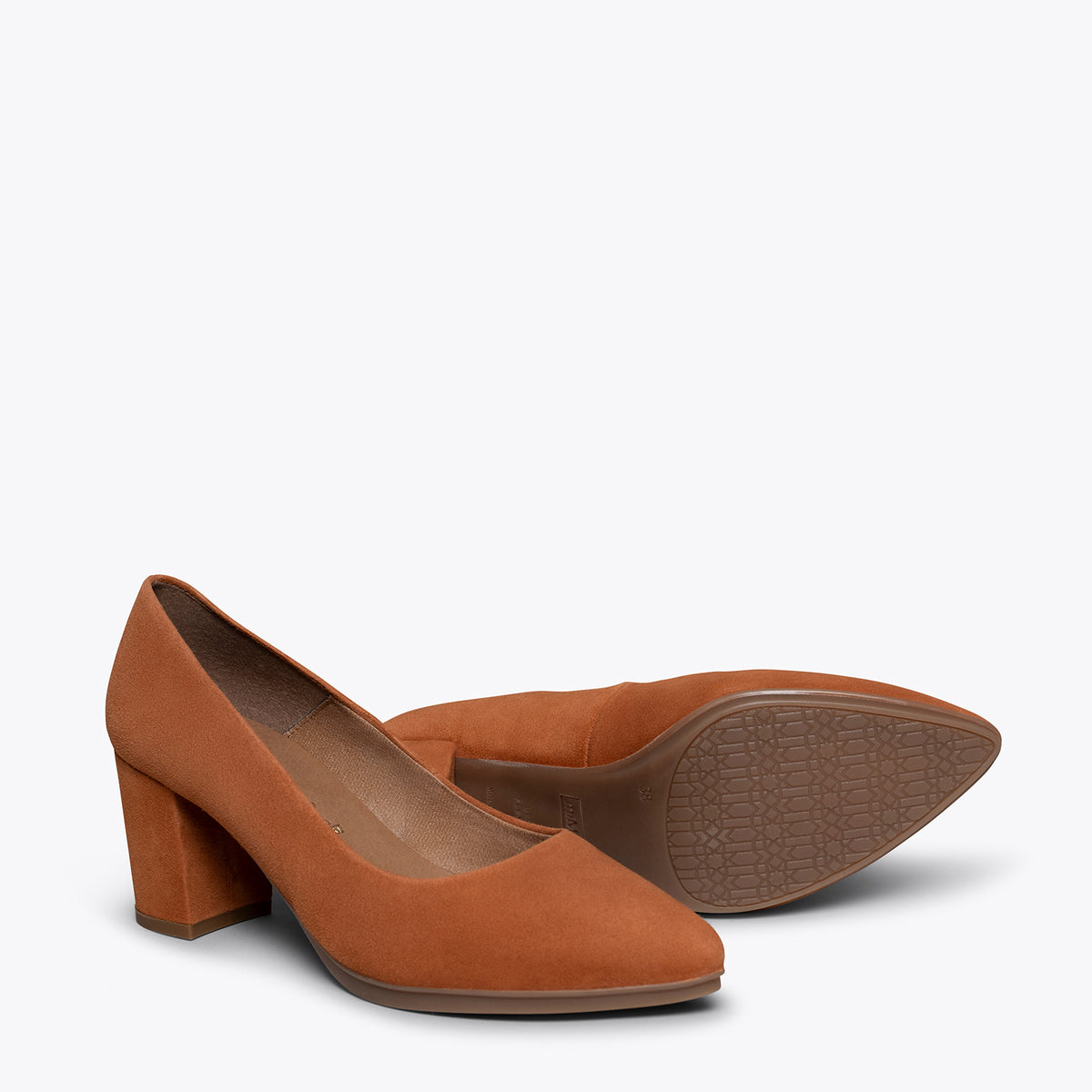 URBAN S - Zapatos de tacón medio COÑAC