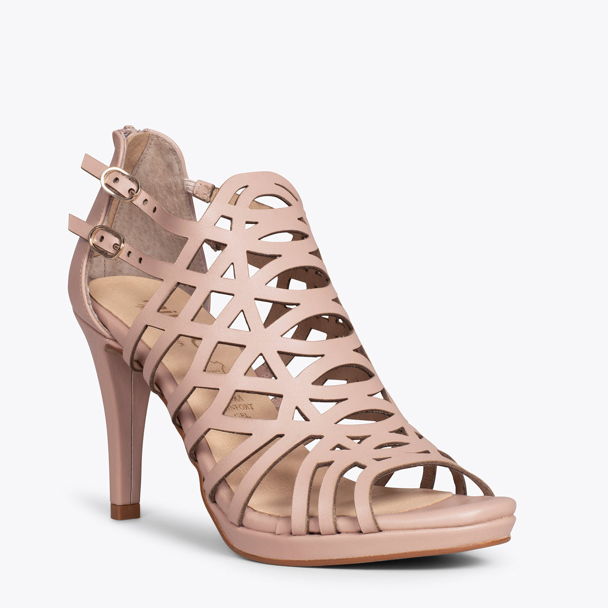 GALA – NUDE high heel party sandals