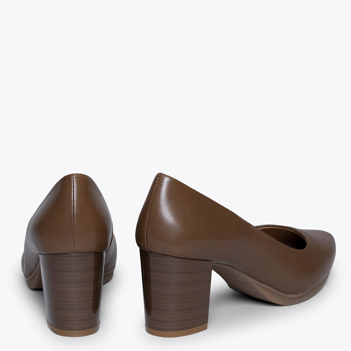 URBAN S SALON - Zapatos MARRONES con tacón madera