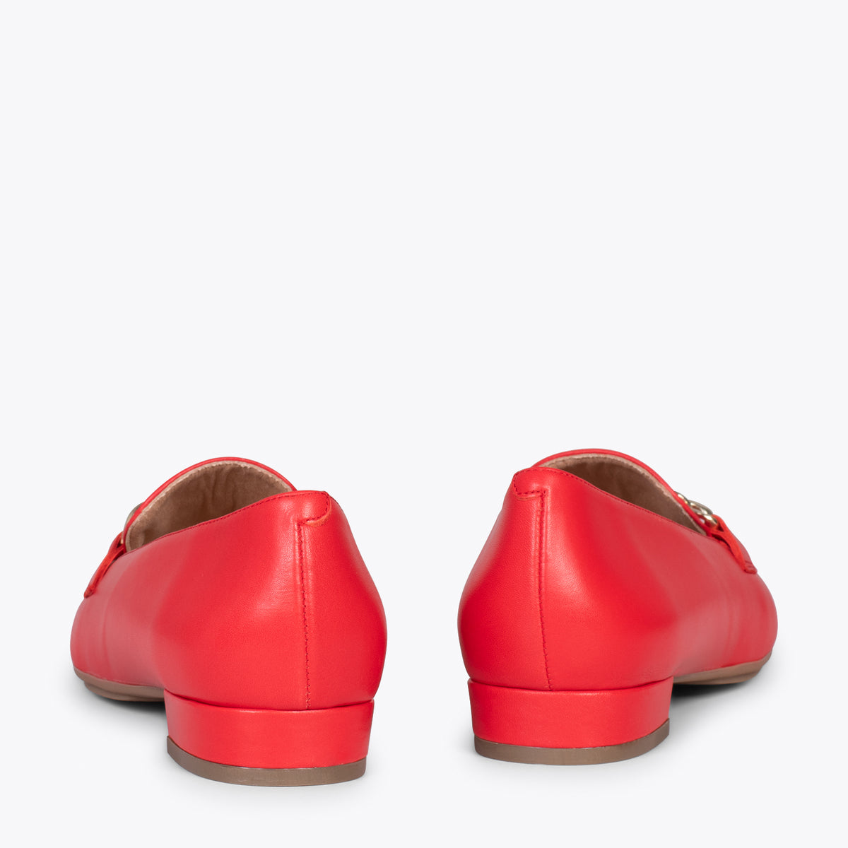 CHAIN - Mocasines planos de mujer ROJO