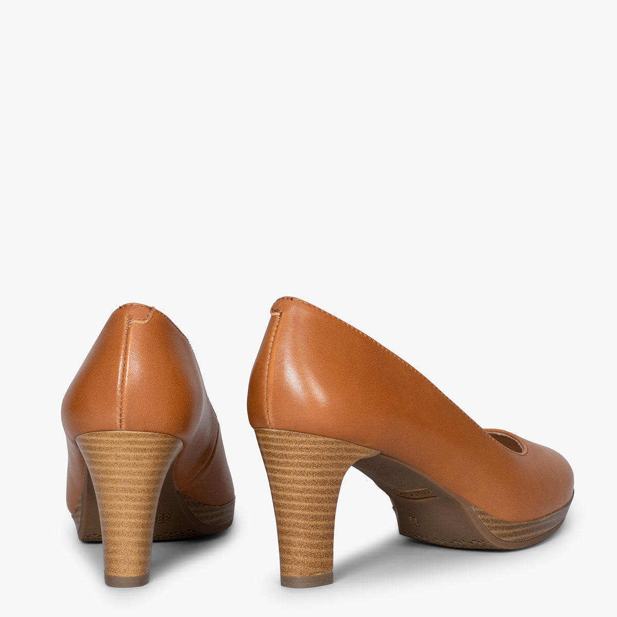 AZAFATA – Zapatos de tacón y plataforma MARRÓN