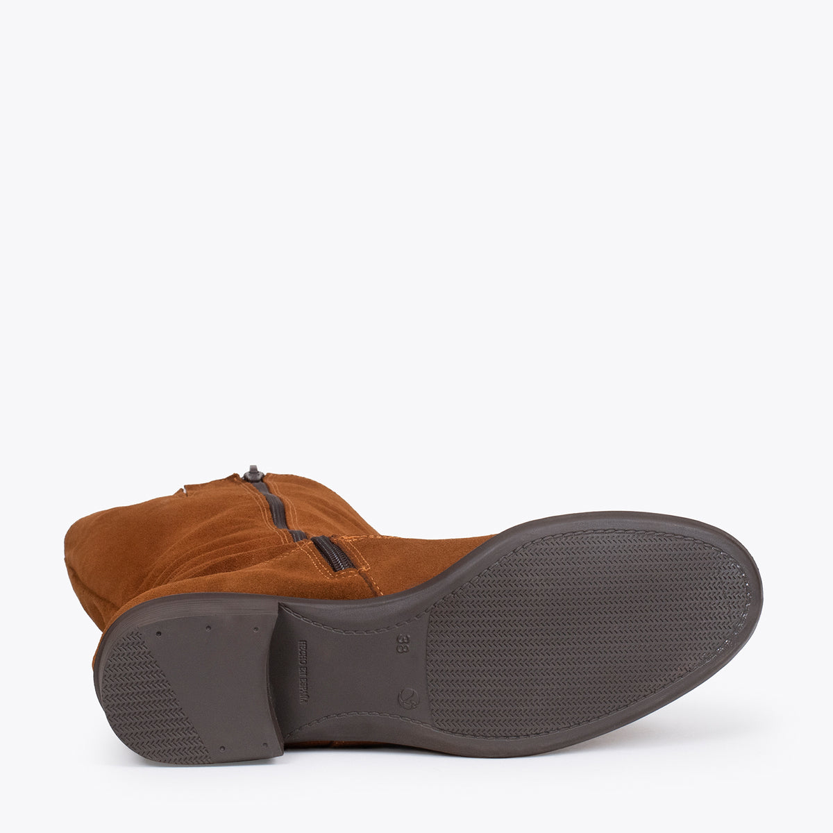 TEXAS - Botas de tacón bajo CAMEL