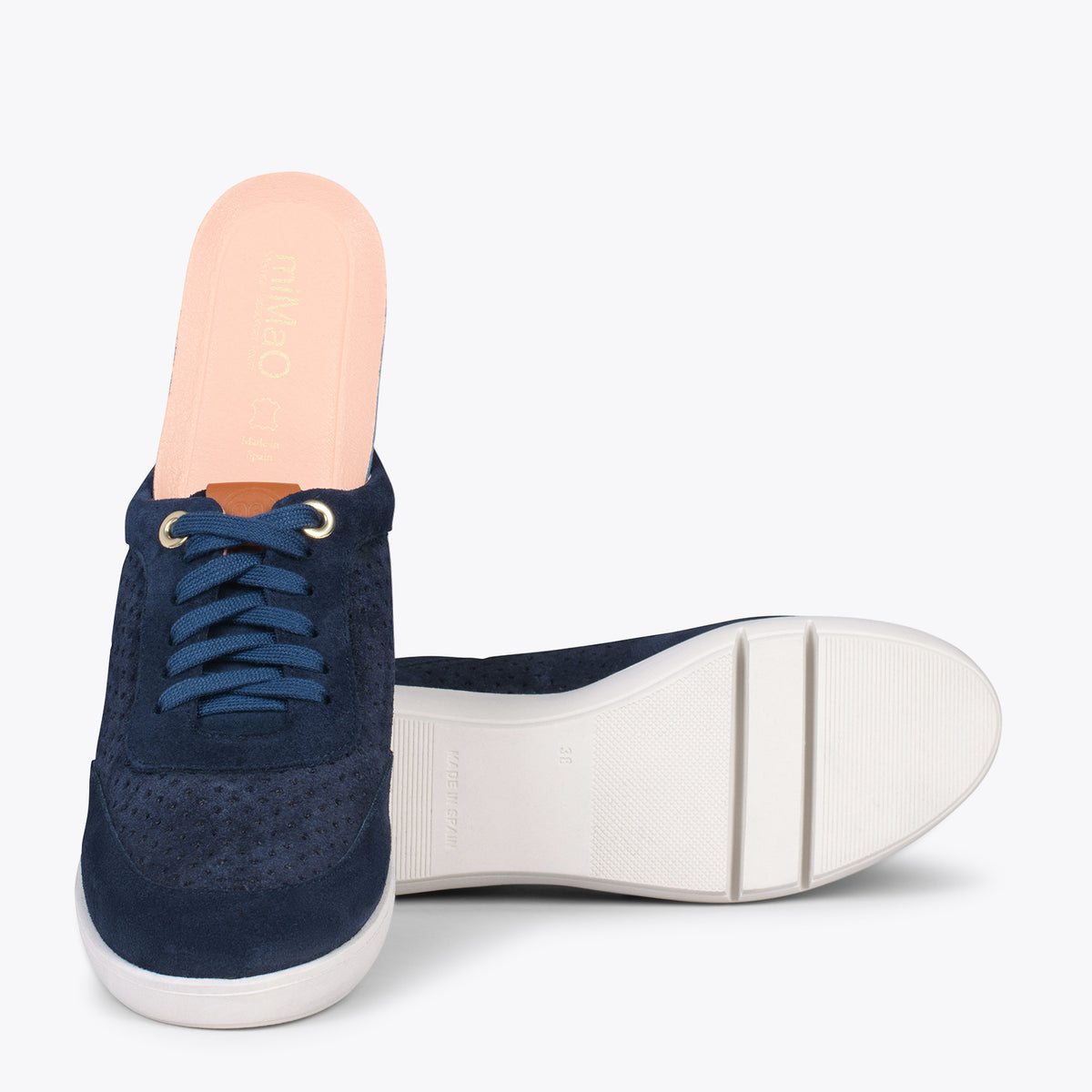 BLUCHER DEPORTIVO - Zapatillas con cuña para mujer MARINO