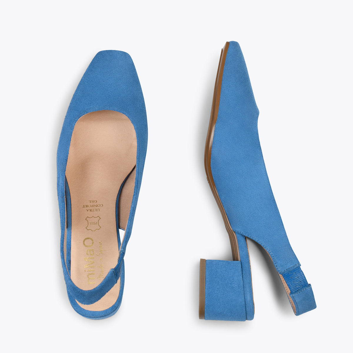 URBAN LADY – Zapatos de tacón destalonados AZULON