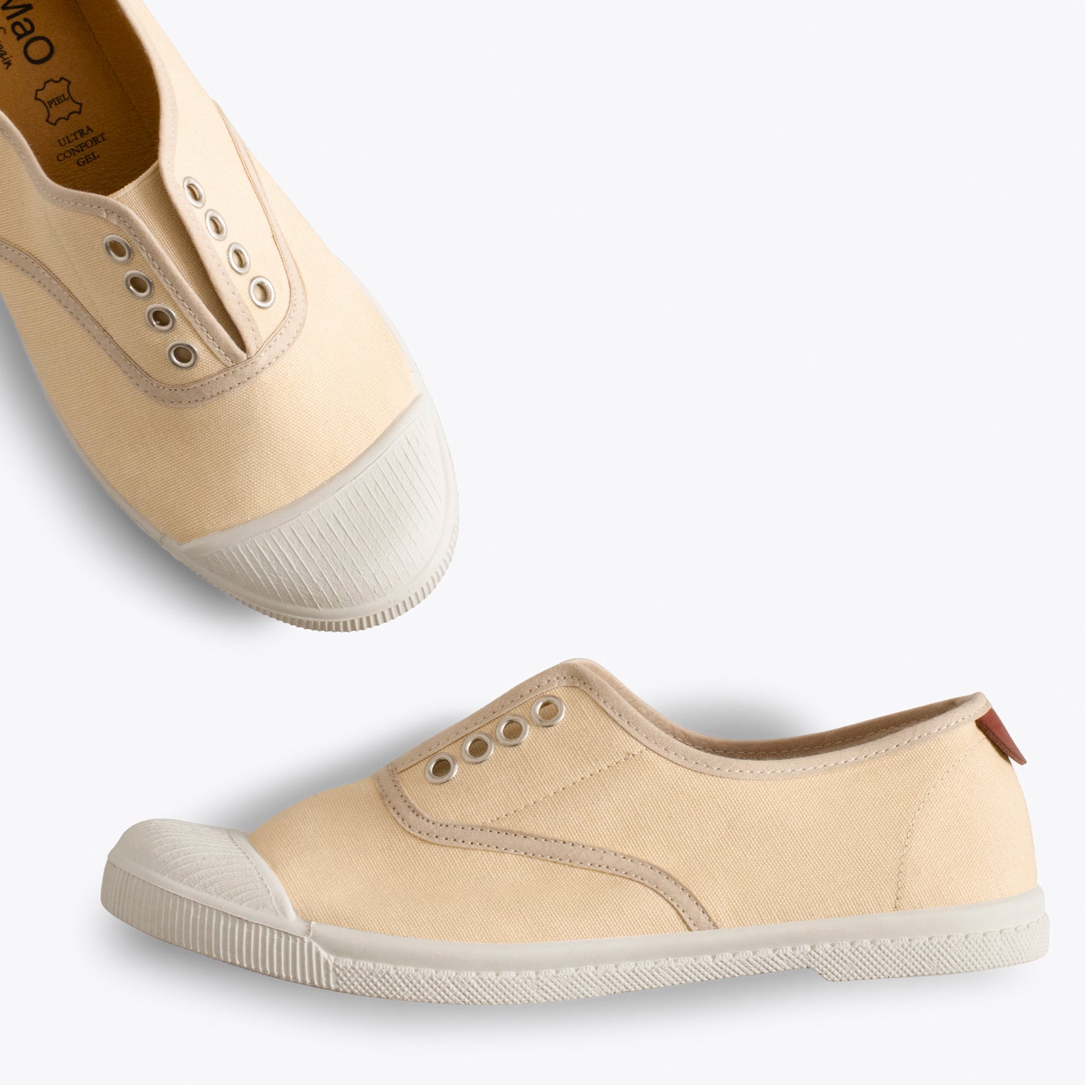 WAY - Zapatillas sin cordones de lona BEIGE - miMaO ®
