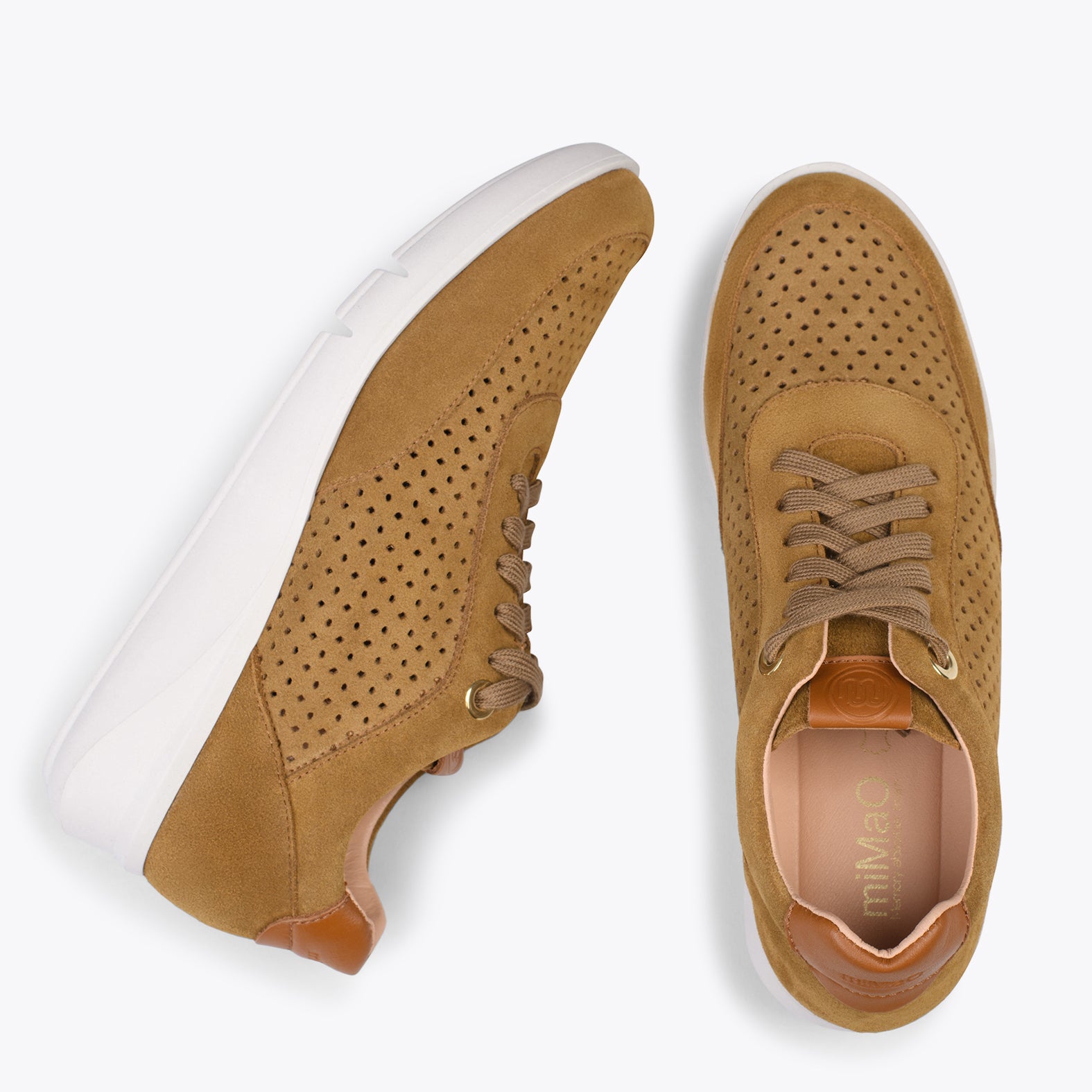 BLUCHER DEPORTIVO - Zapatillas con cuña para mujer CAMEL