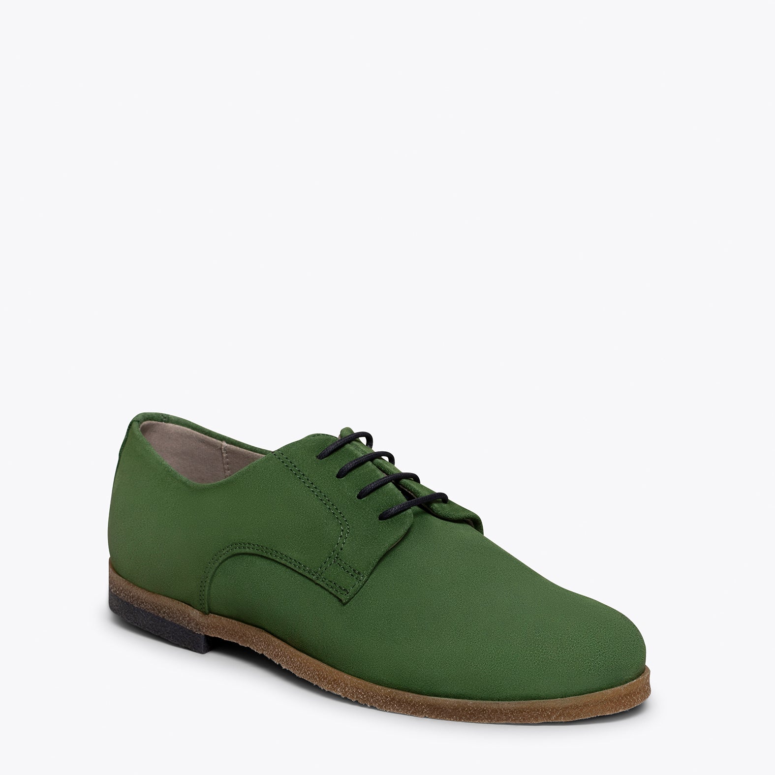 BLUCHER – GREEN classic shoes with laces