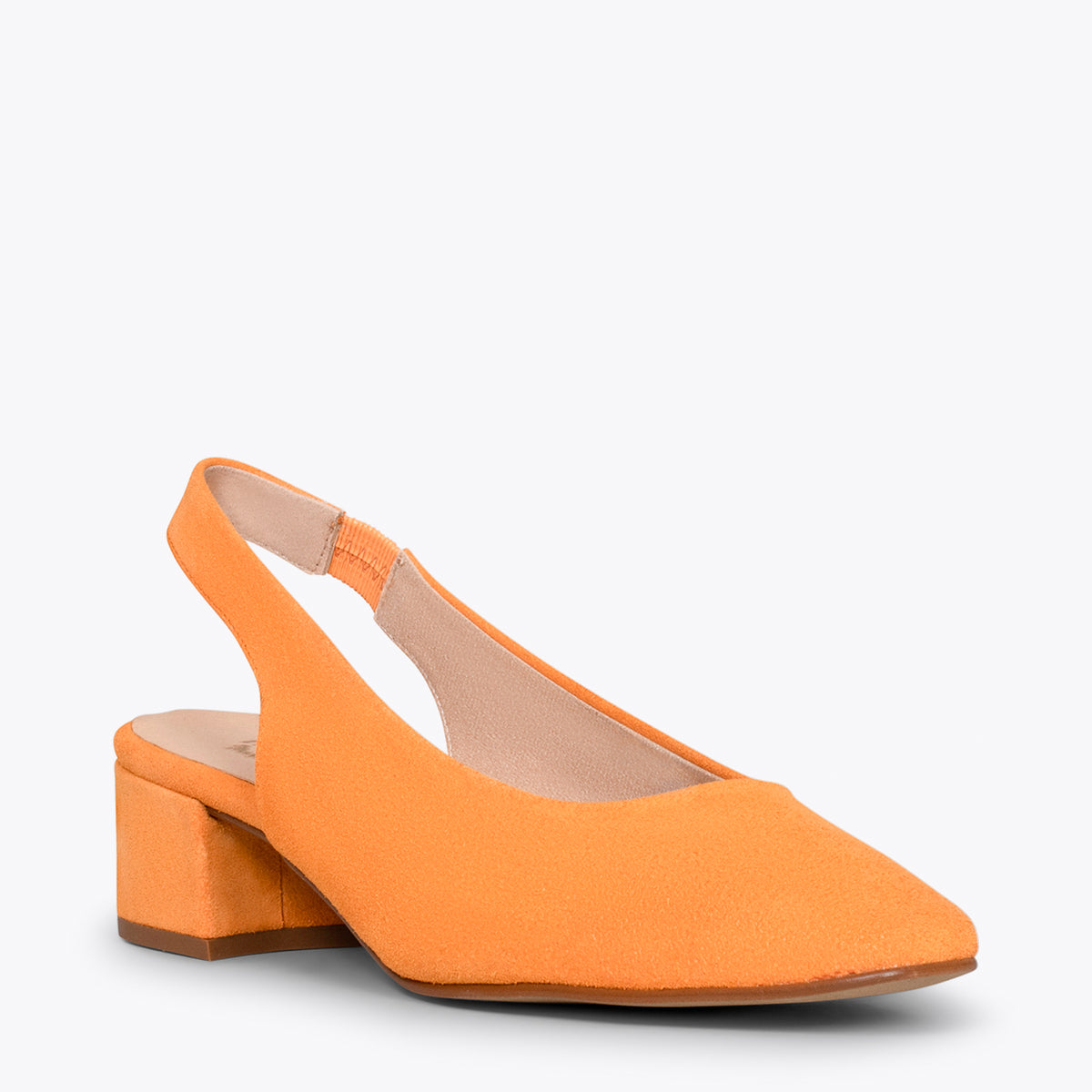 URBAN LADY – Zapatos de tacón destalonados NARANJA