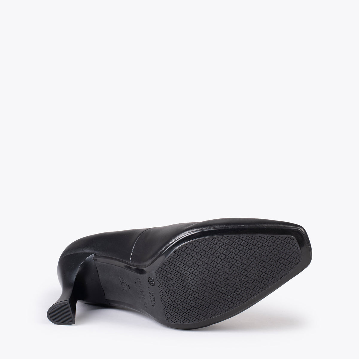 URBAN GLAM CUADRADO – Zapatos de tacón de campana NEGRO