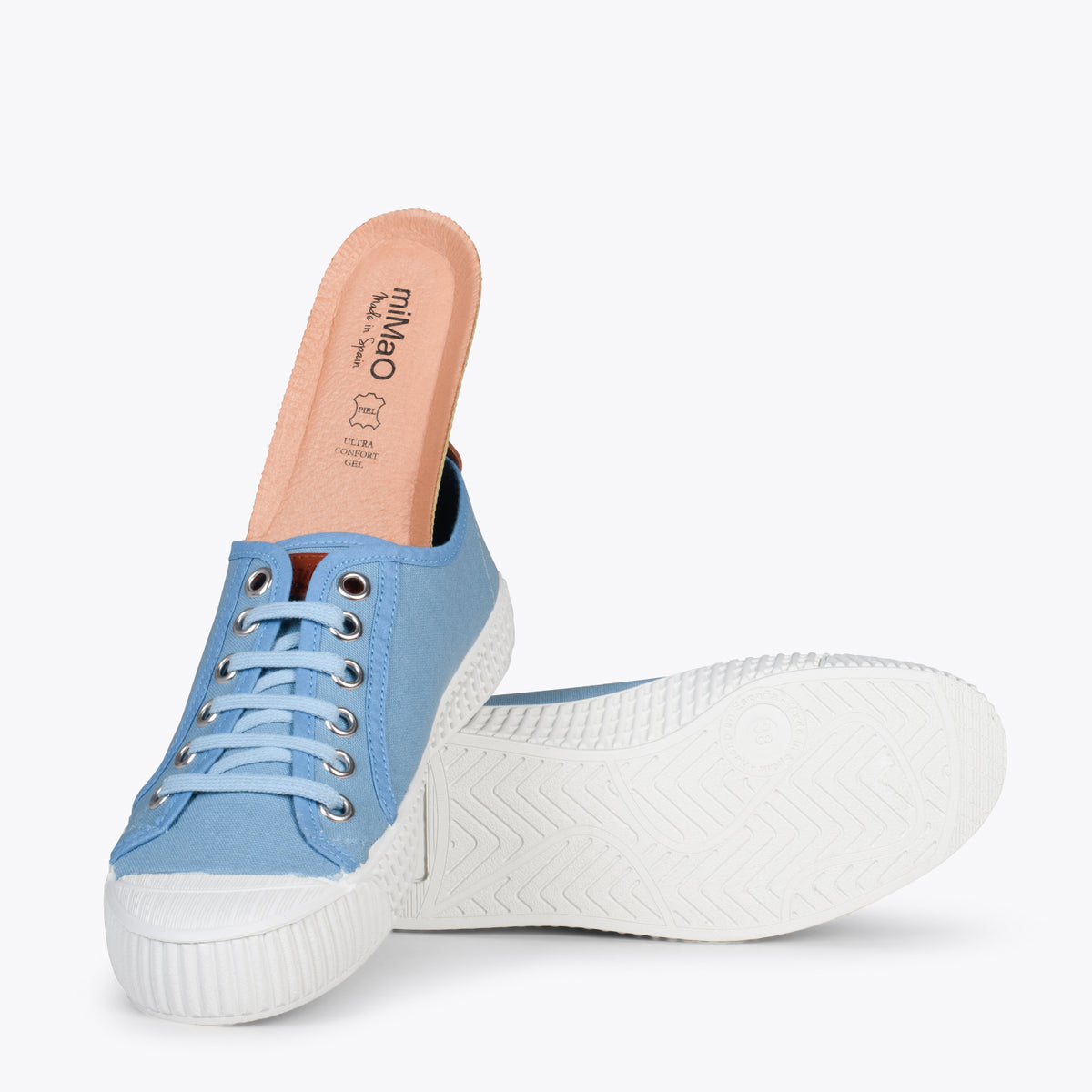 BAMBA – Zapatillas casuals de lona para mujer AZUL