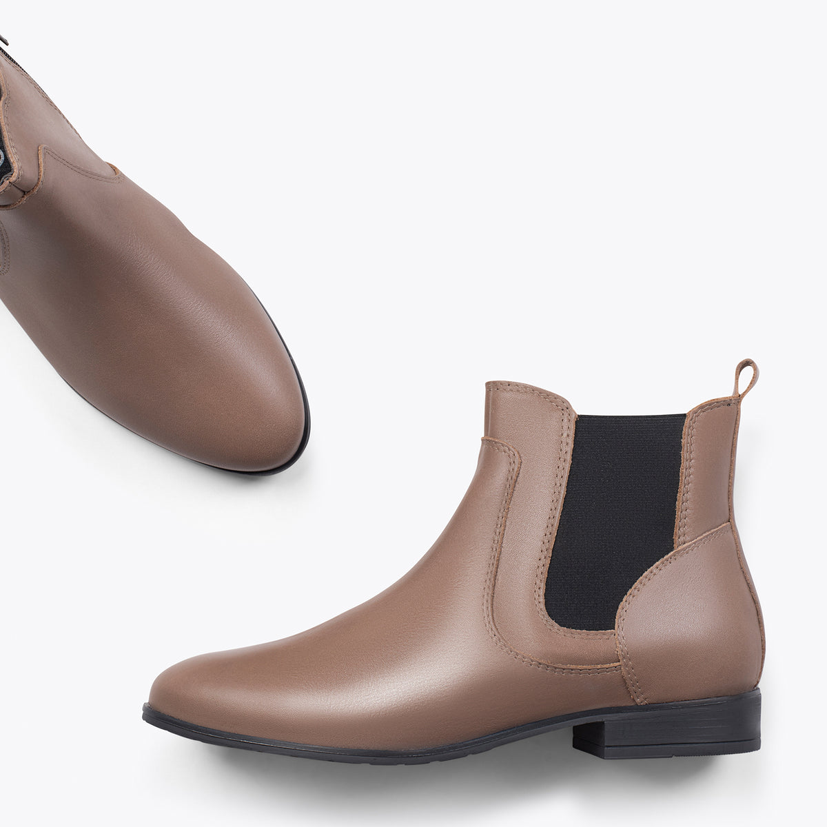 BRIGHTON – Botines planos para mujer TAUPE