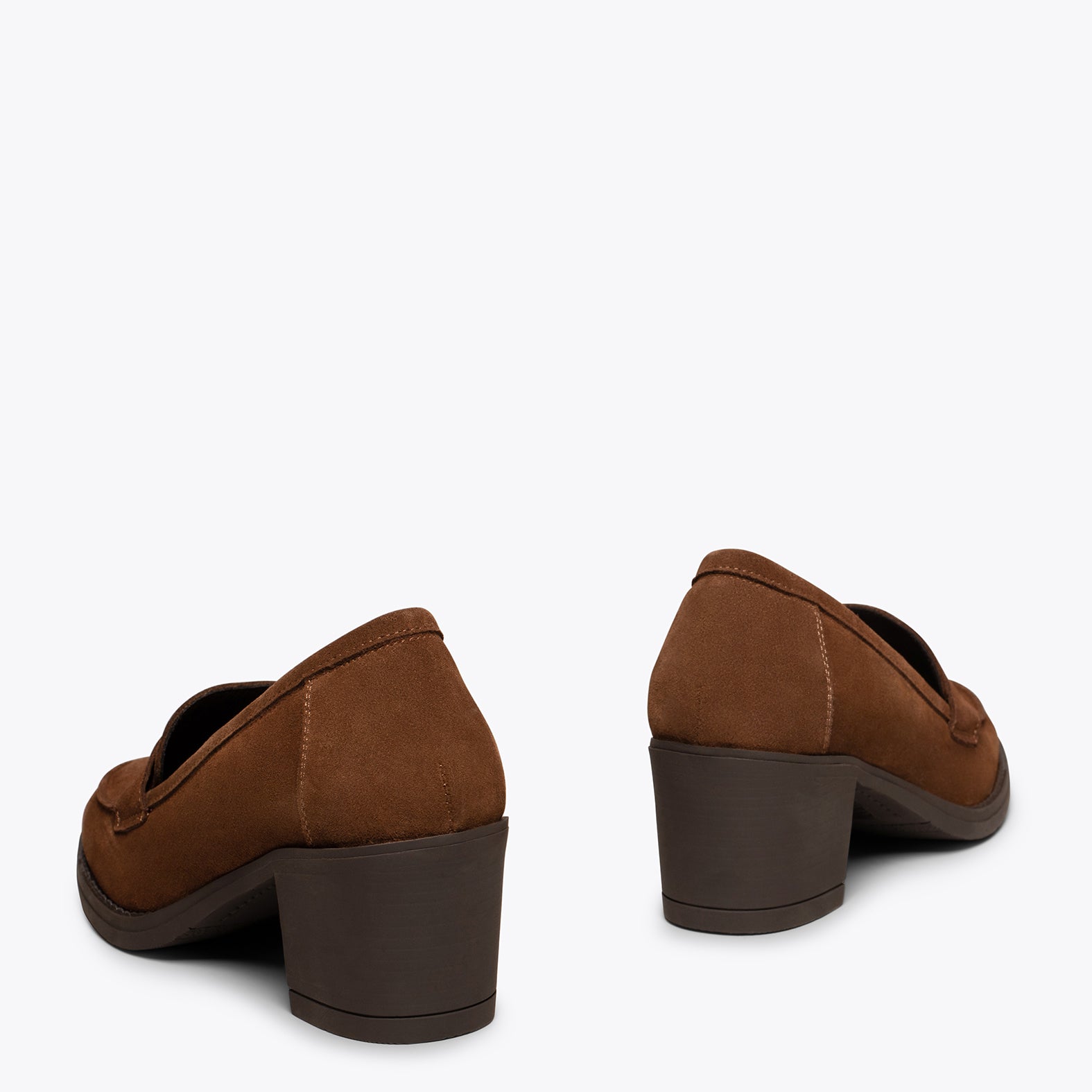 MOKKA – CAMEL mid heeled moccasin