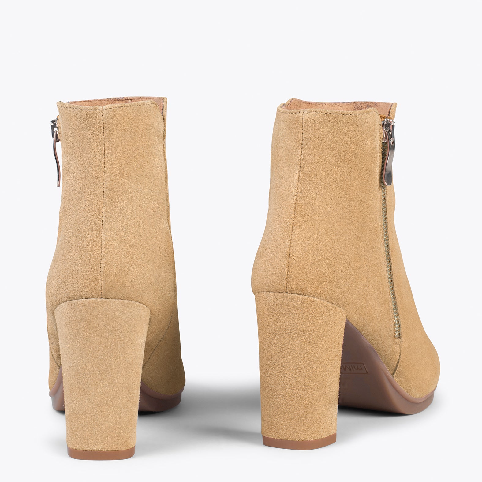 URBAN BOOTIE – SAND high heel booties