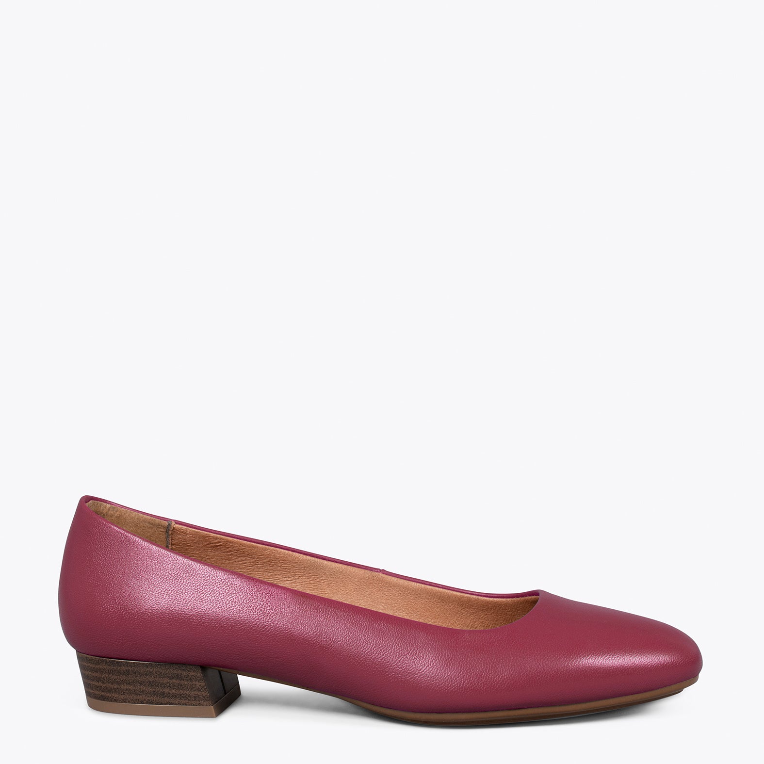 URBAN XS – BURGUNDY nappa leather flats