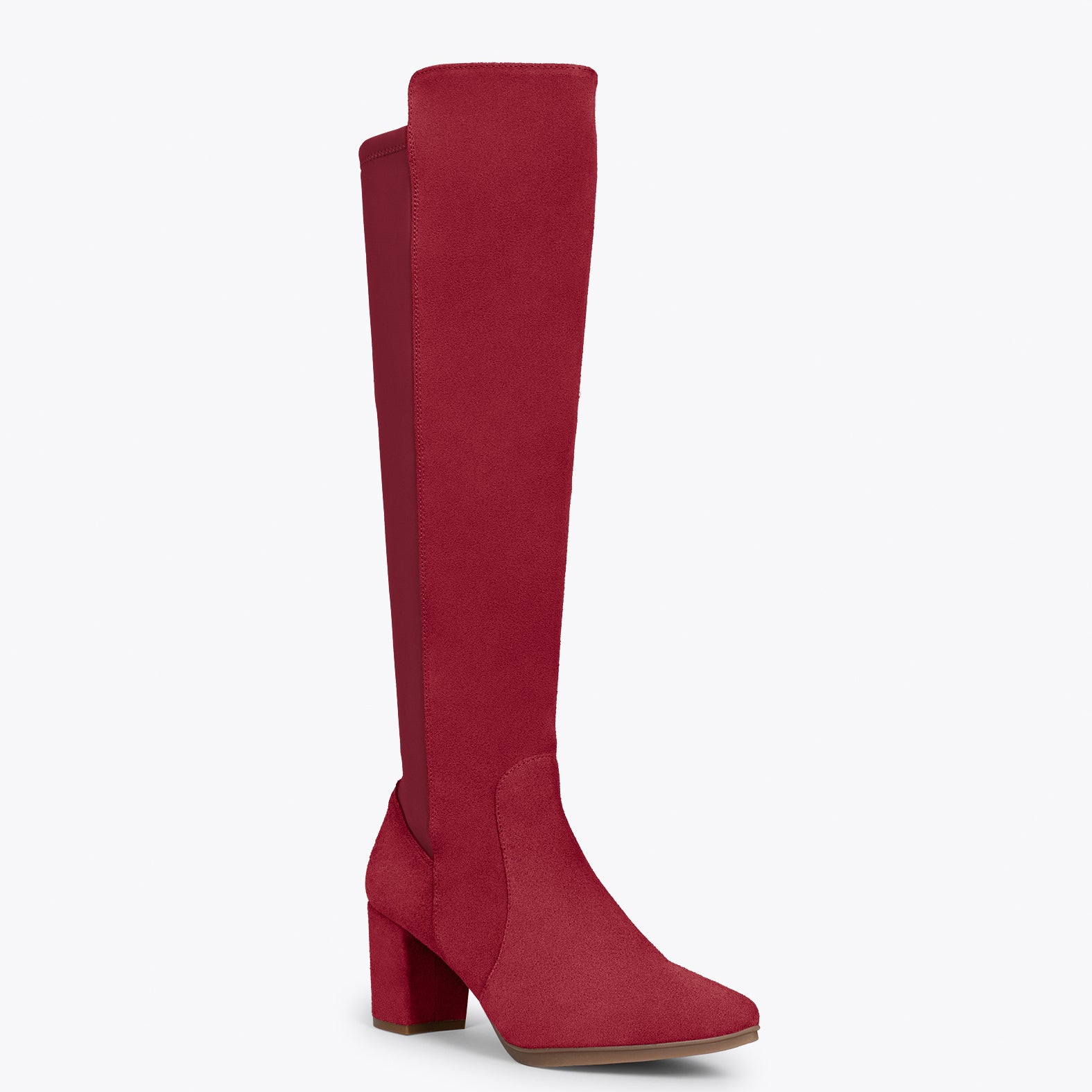 SUNSET – Botas de tacón elásticas GRANATE - miMaO ®