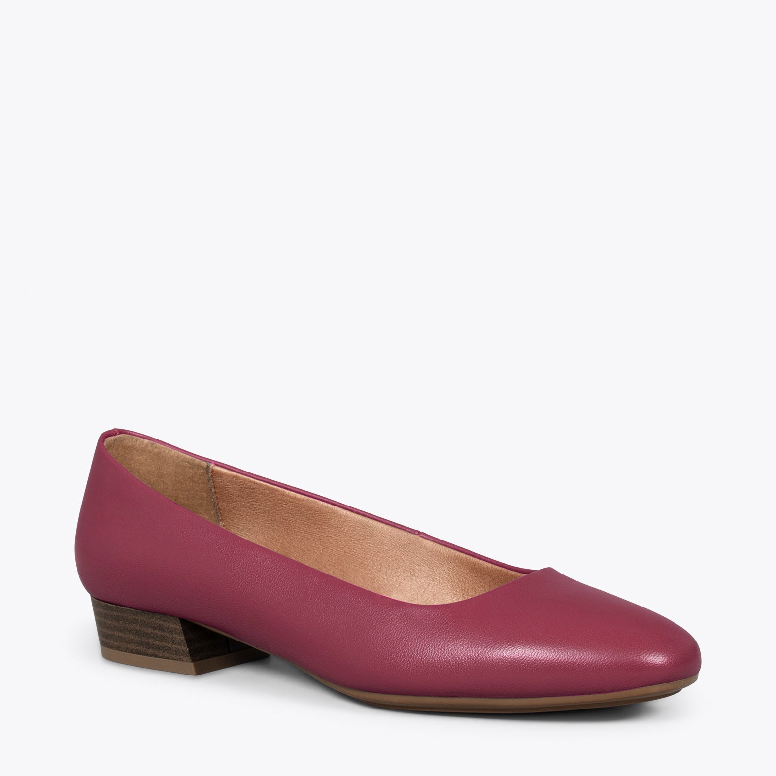 URBAN XS – BURGUNDY nappa leather flats