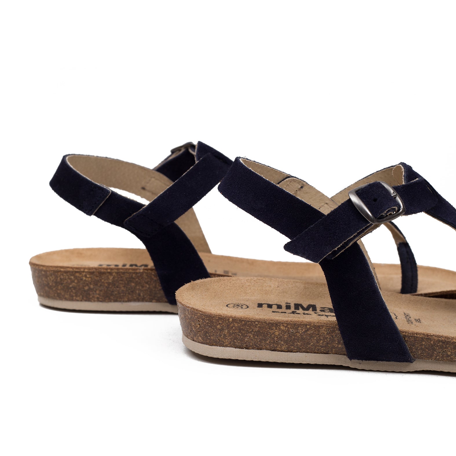 BIO GREEN - Sandalia plana AZUL MARINO - miMaO ShopOnline