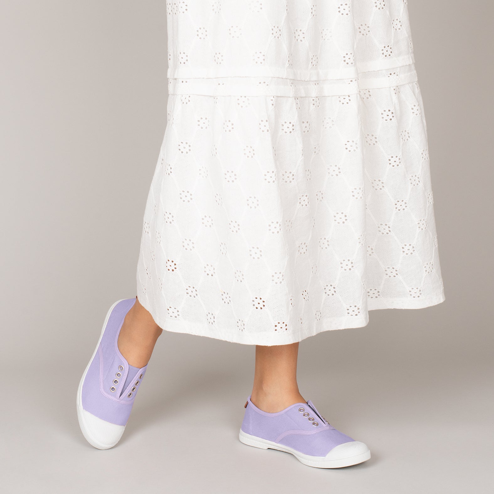 WAY - Zapatillas sin cordones de lona LILAS - miMaO ®