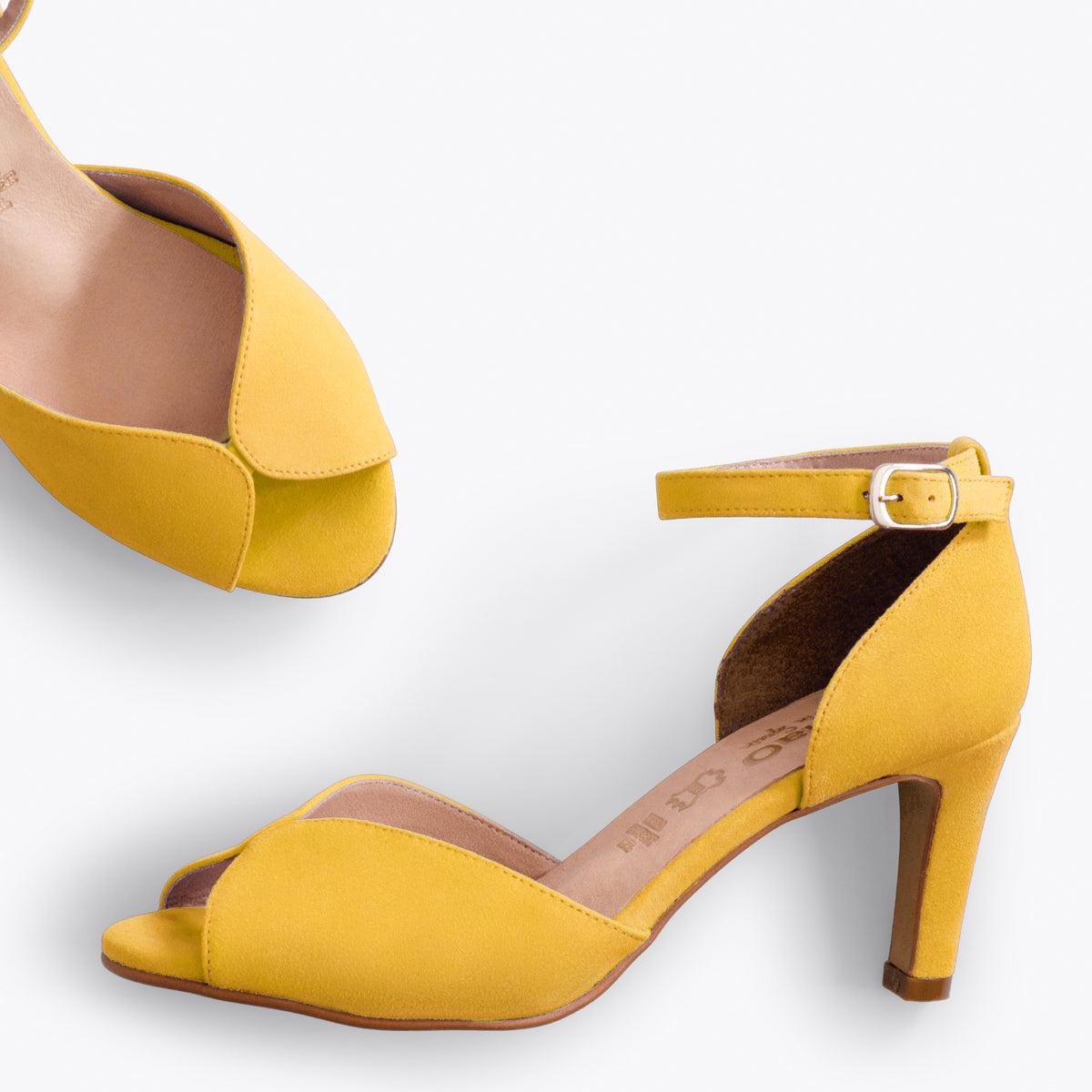 PETAL – YELLOW high heel sandal